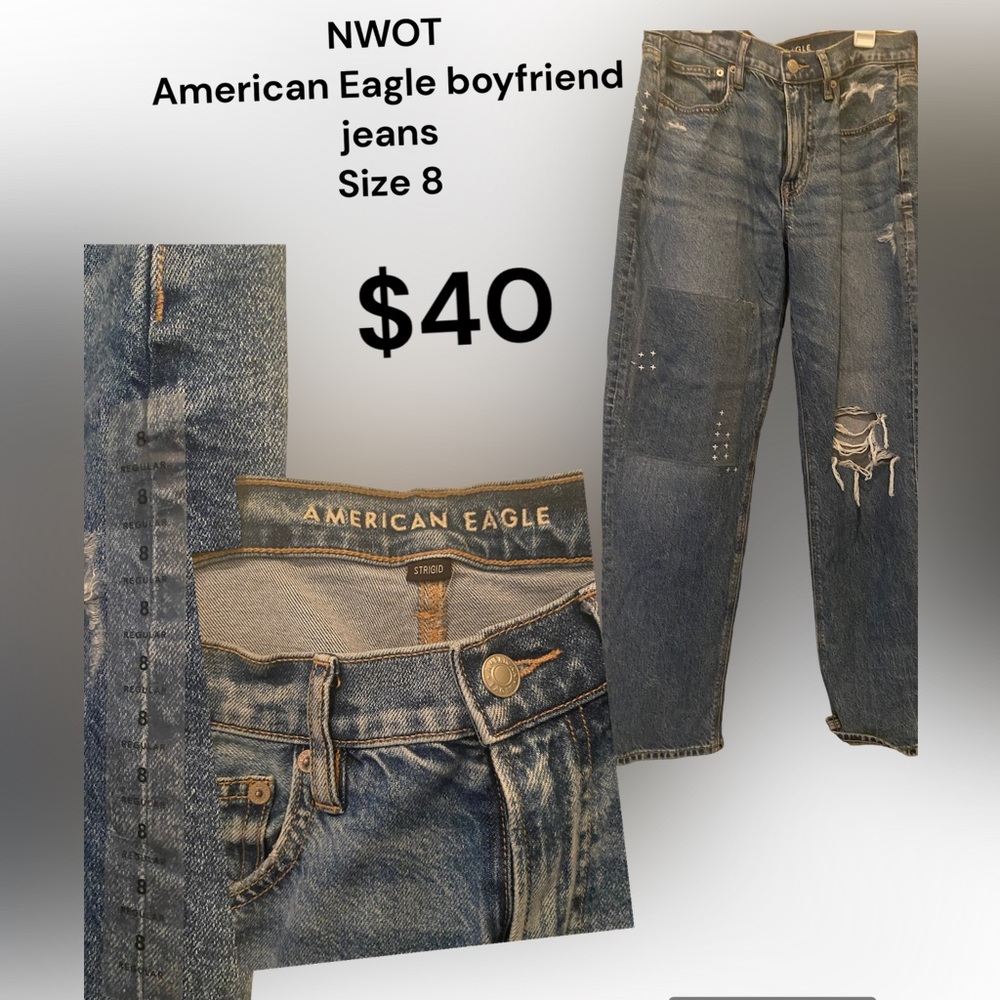 American Eagle boyfriend jeans size 8